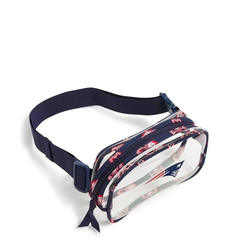 New England Patriots Vera Bradley Small Clear Women's Belt Bag NFL Football NEW